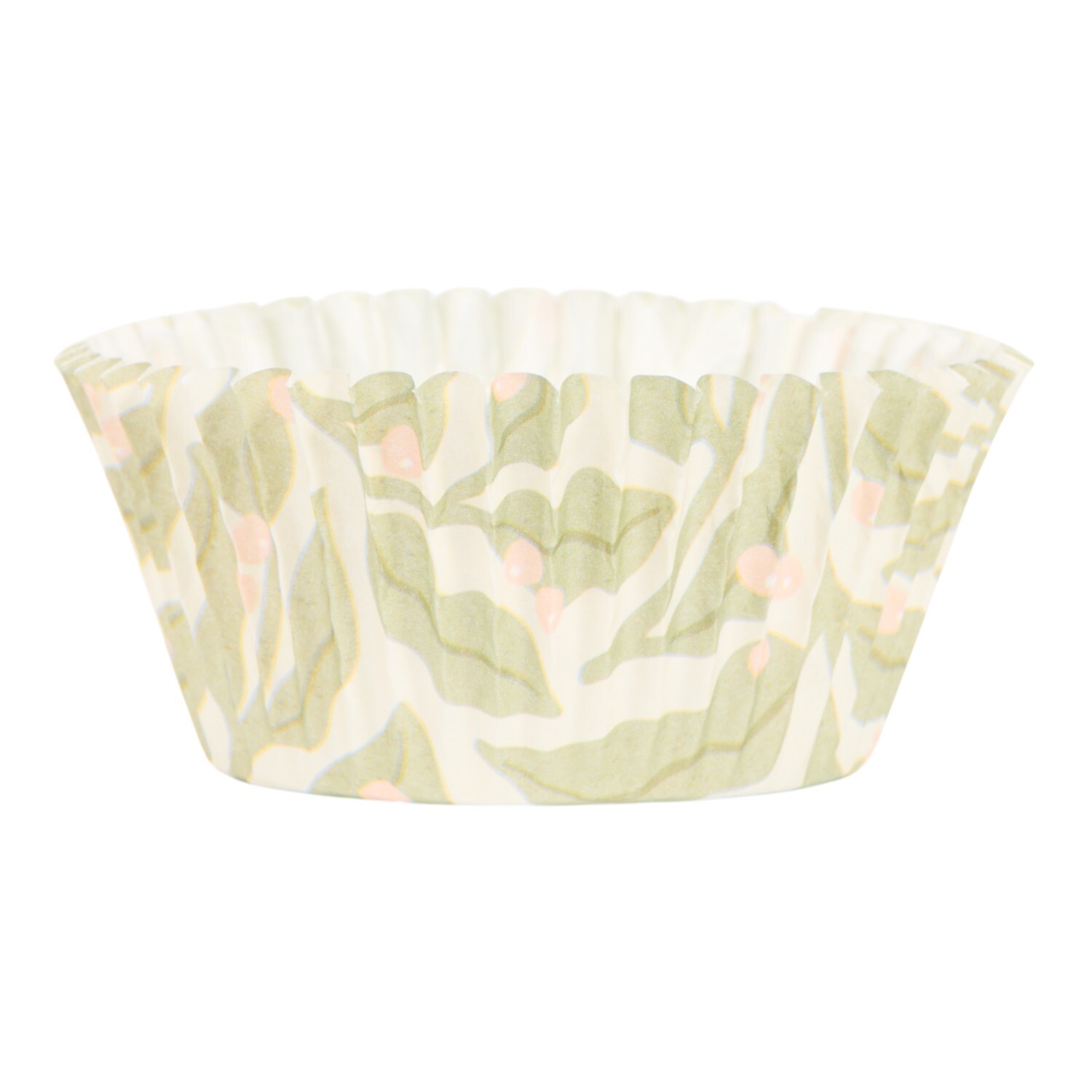 Pack of 100 Green Leaves Cupcake CasesNeutral Image 2