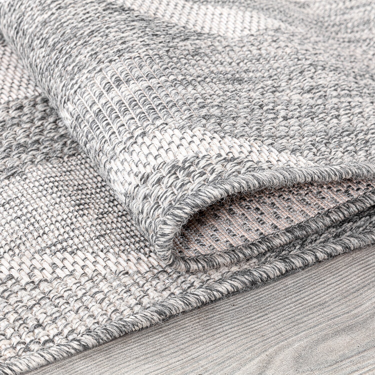 Mississippi Indoor and Outdoor Rug - Grey / 120cm Image 3