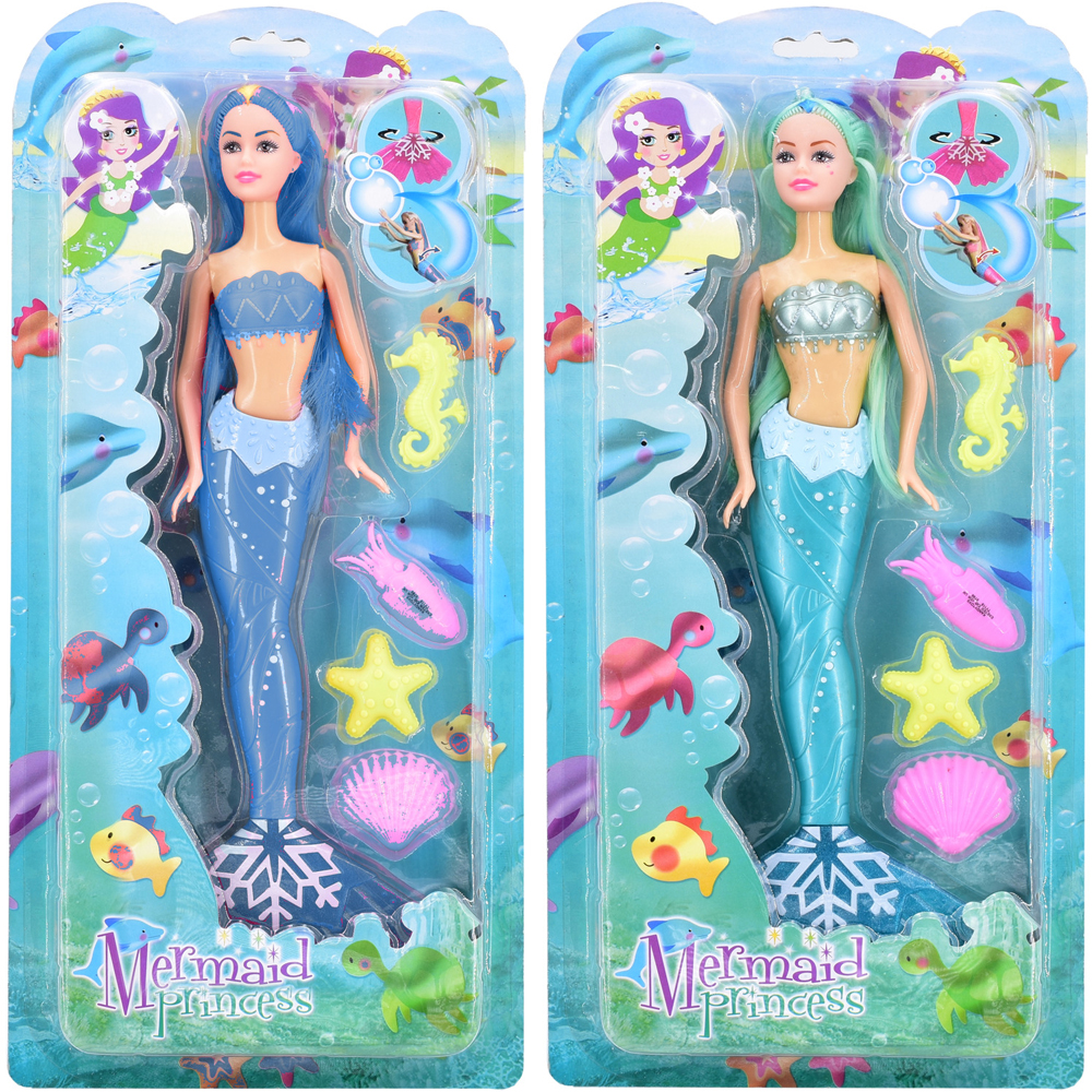 Single Mermaid Princess Doll in Assorted styles Image 1