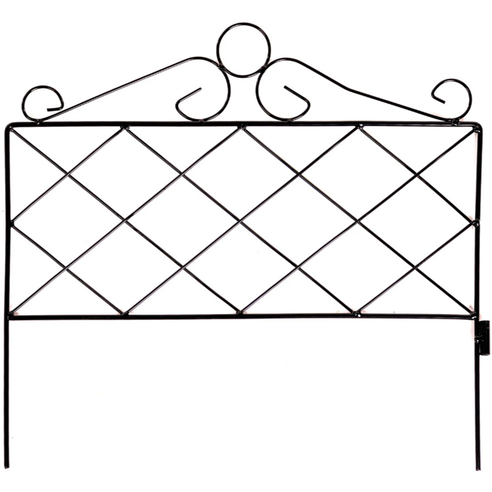Garden Gear Victorian 59 x 46cm 4 Pack Metal Garden Border Image 1