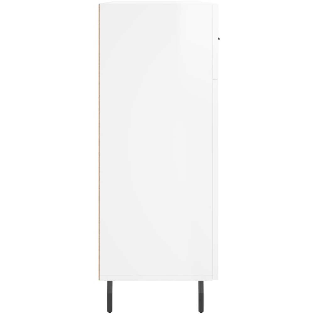 vidaXL 2 Door 2 Drawer White Sideboard Image 7