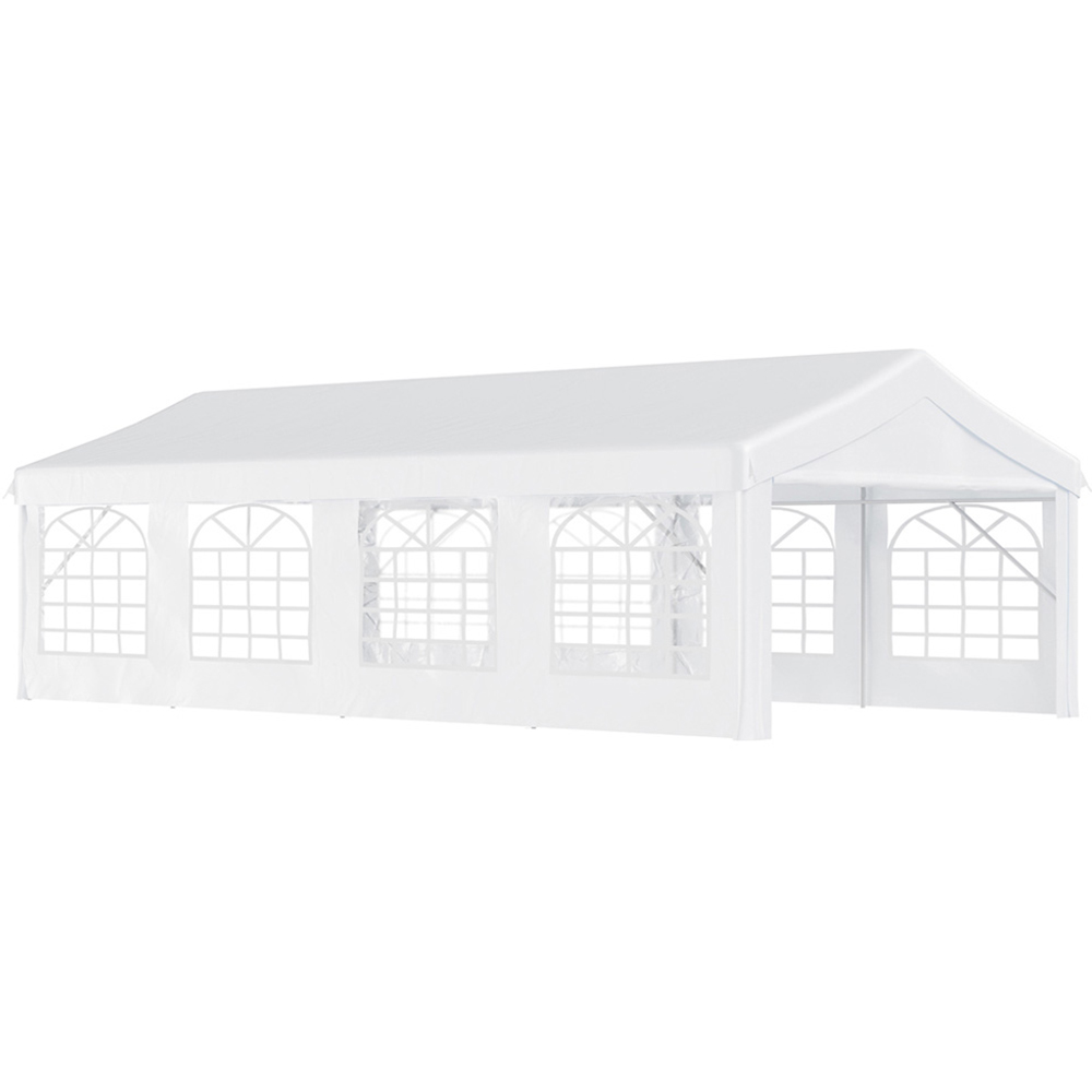 Outsunny 8 x 4m Marquee Carport Shelter Gazebo with Sides Image 2