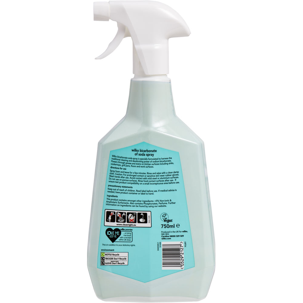 Wilko Original Bicarbonate Soda Spray 750ml Wilko