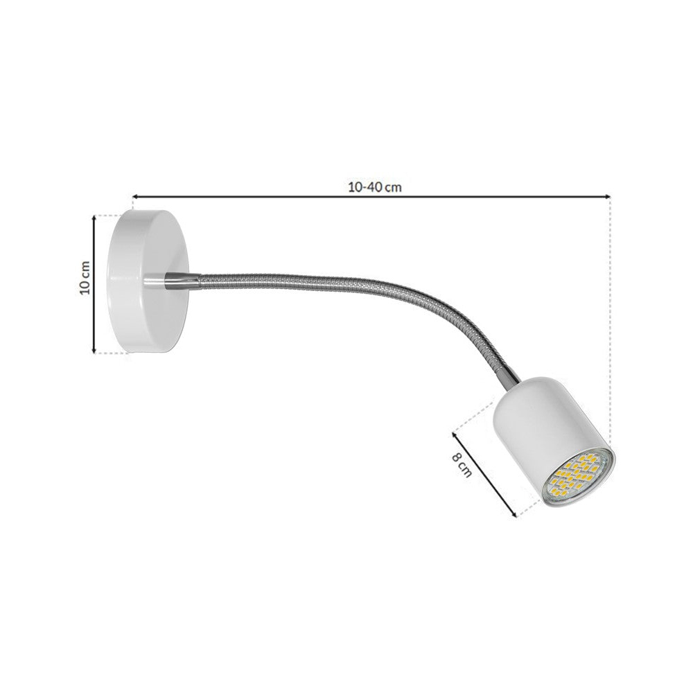 Milagro Maxi White Wall Lamp 230V Image 6