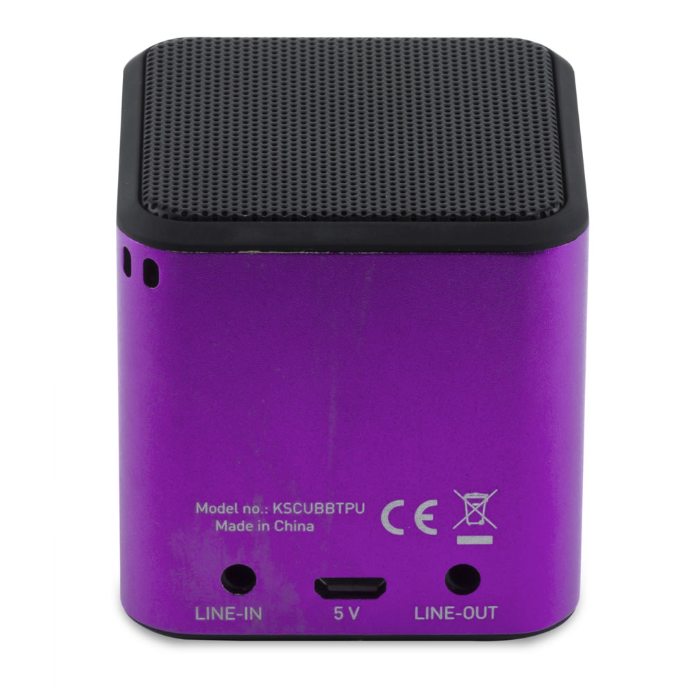 KitSound Purple Cube Bluetooth Speaker Image 4