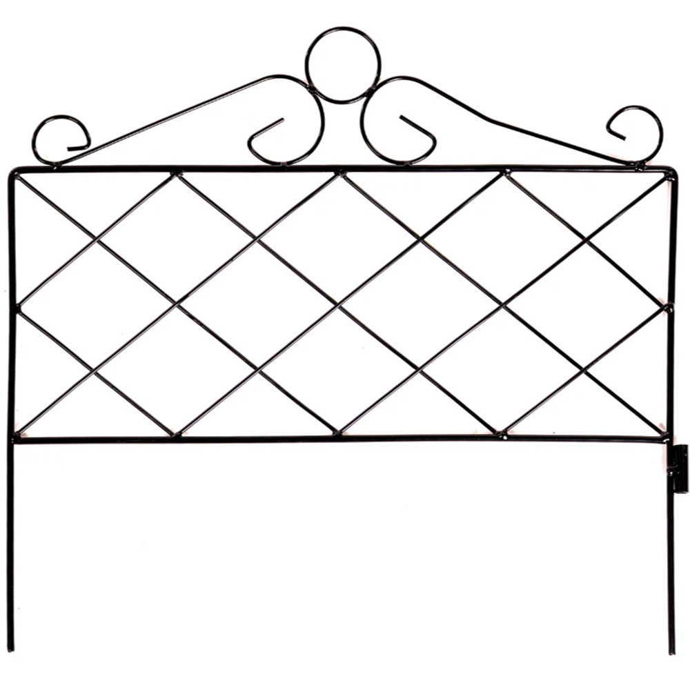 Garden Gear Victorian 59 x 46cm 2 Pack Metal Garden Border Image 1