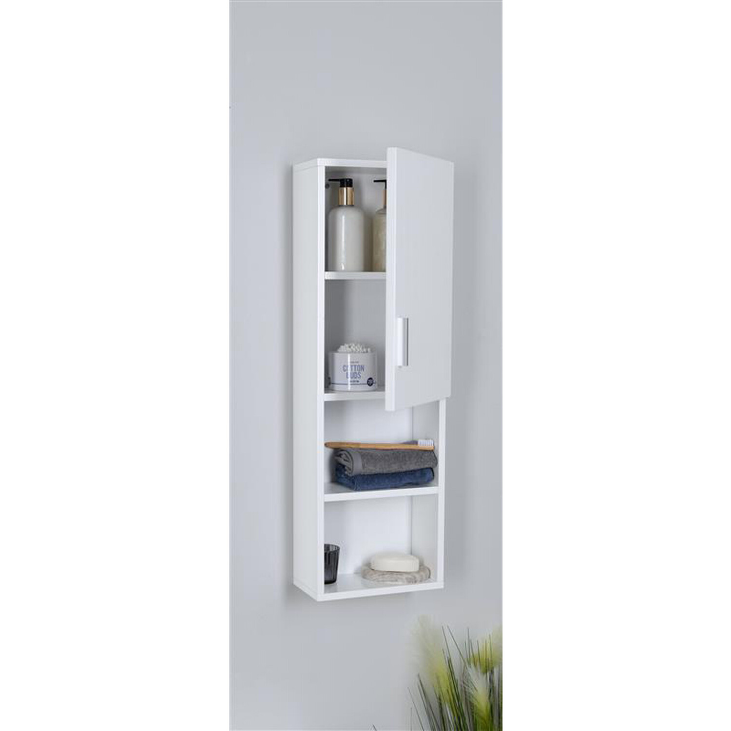 New England Gloss Wall Cabinet Image 2