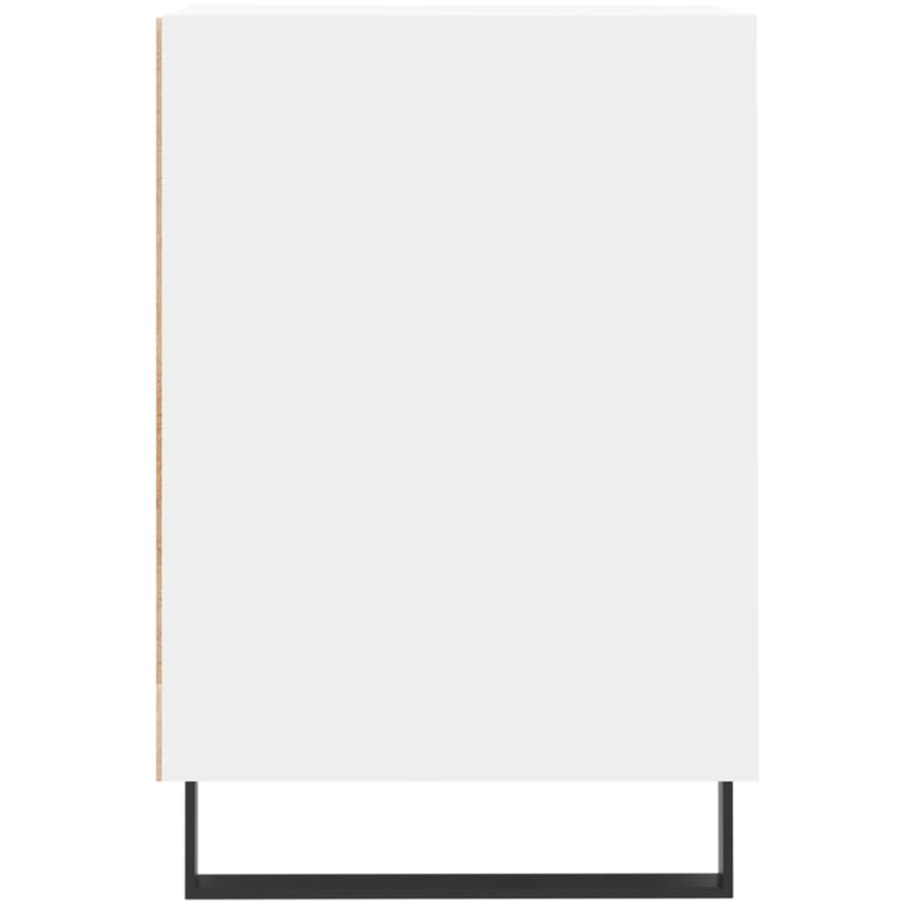 vidaXL 2 Door 3 Shelf White TV Cabinet Image 7