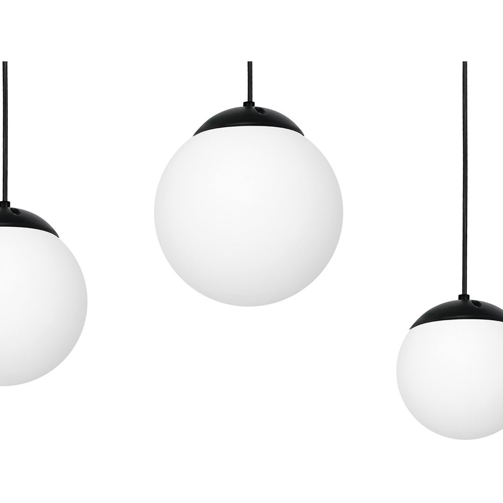 Milagro Lima Down Black Pendant Lamp 230V Image 4