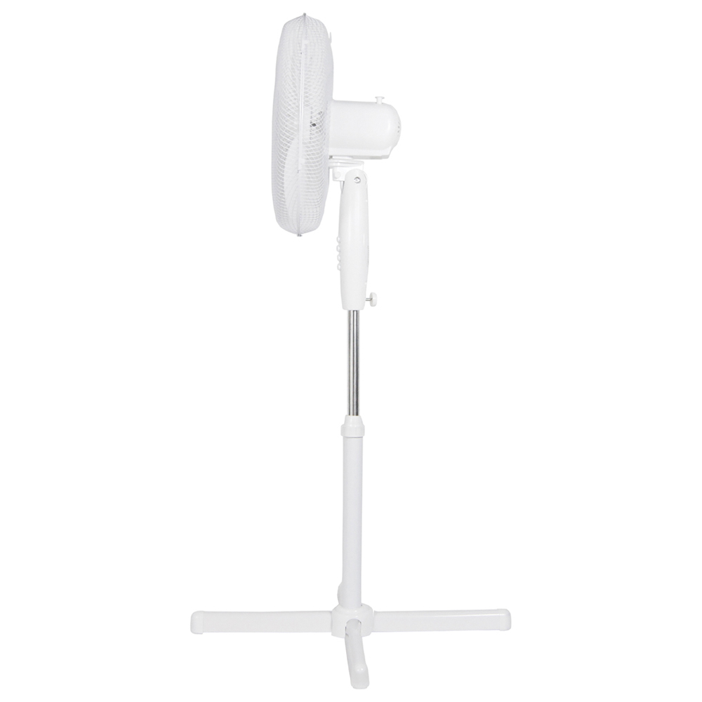 Igenix White Pedestal Fan 16 inch Image 2