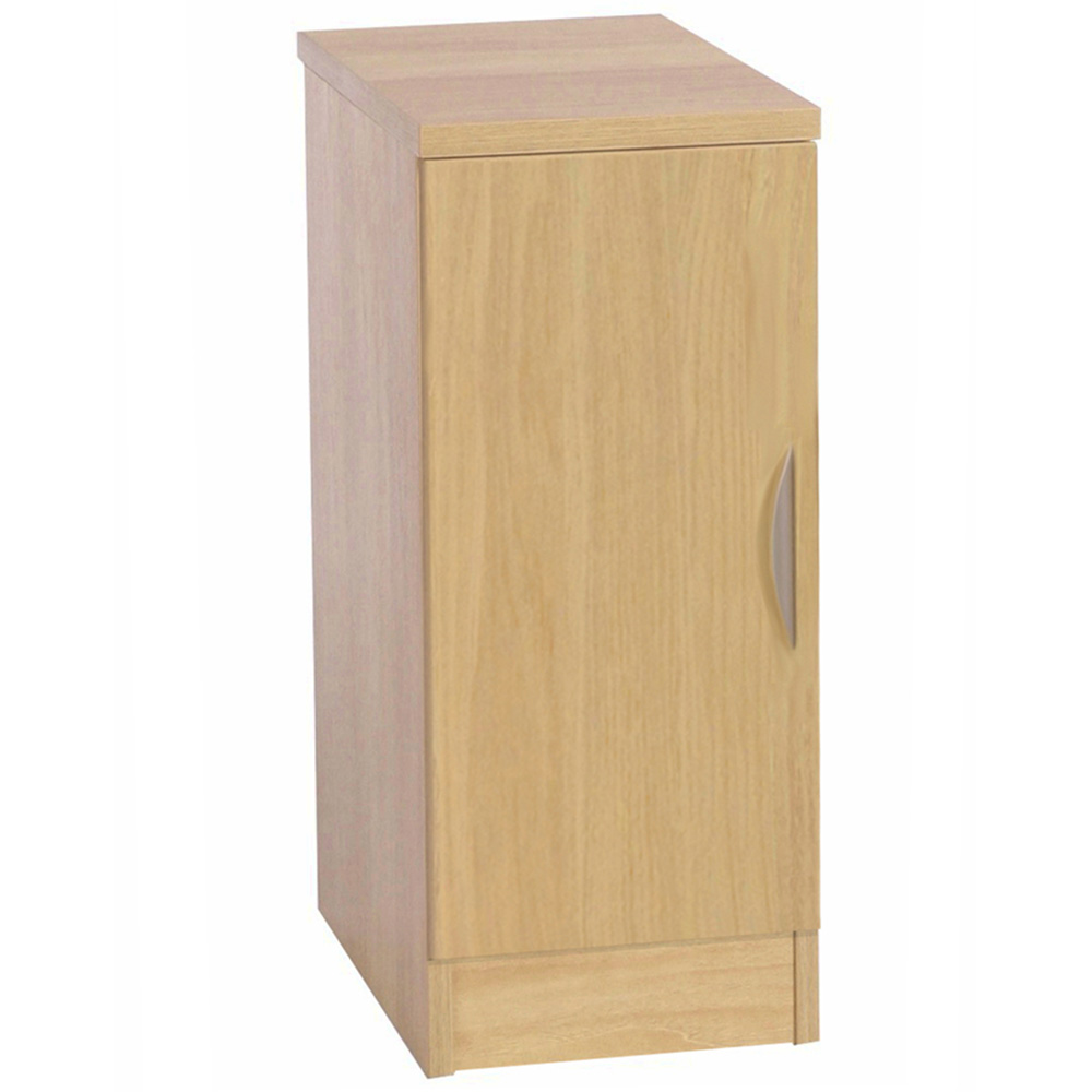 R White Cabinets Single Door Brown Desk Height Cupboard Image 2