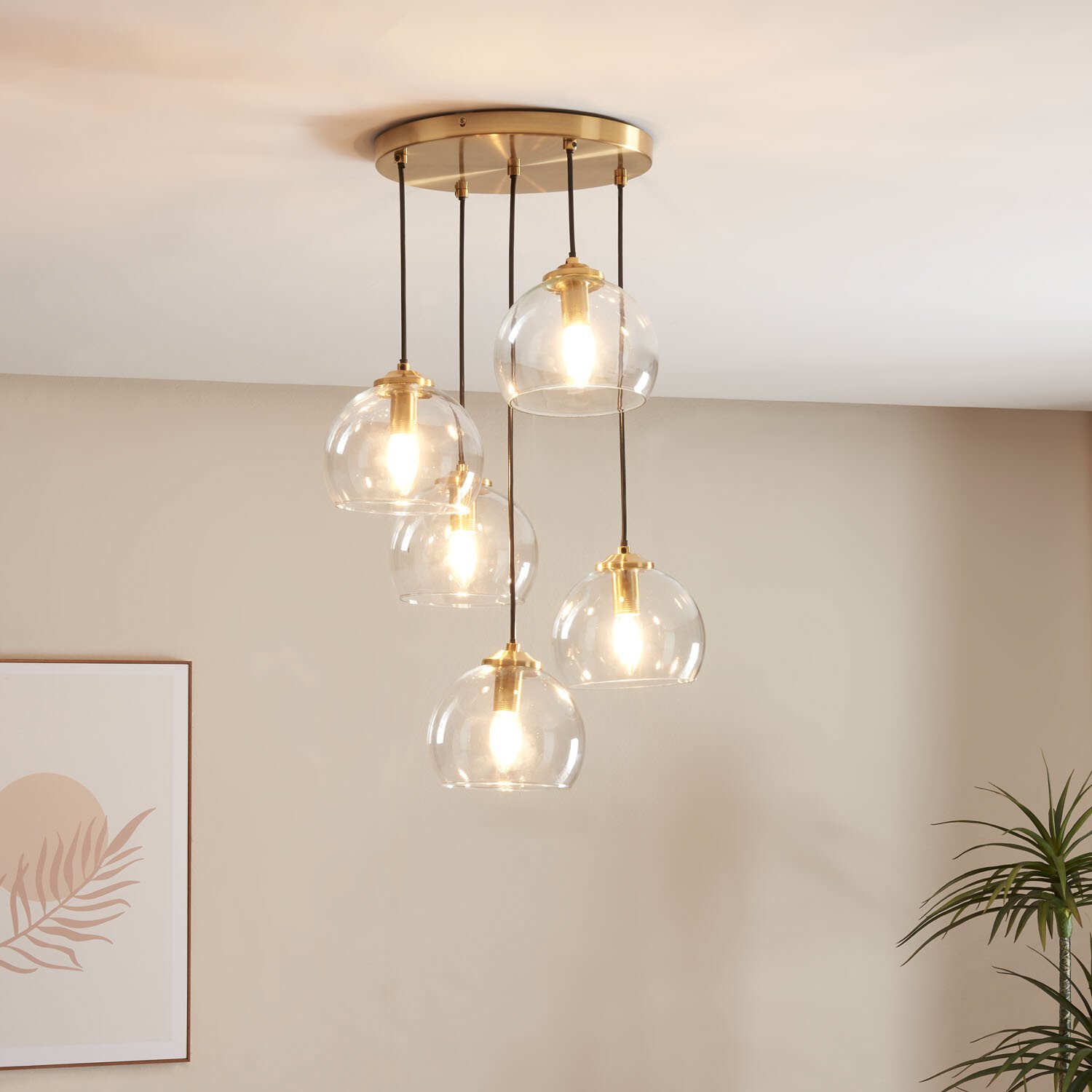 Genoa Brass Fitting 5 Ceiling Light Image 2