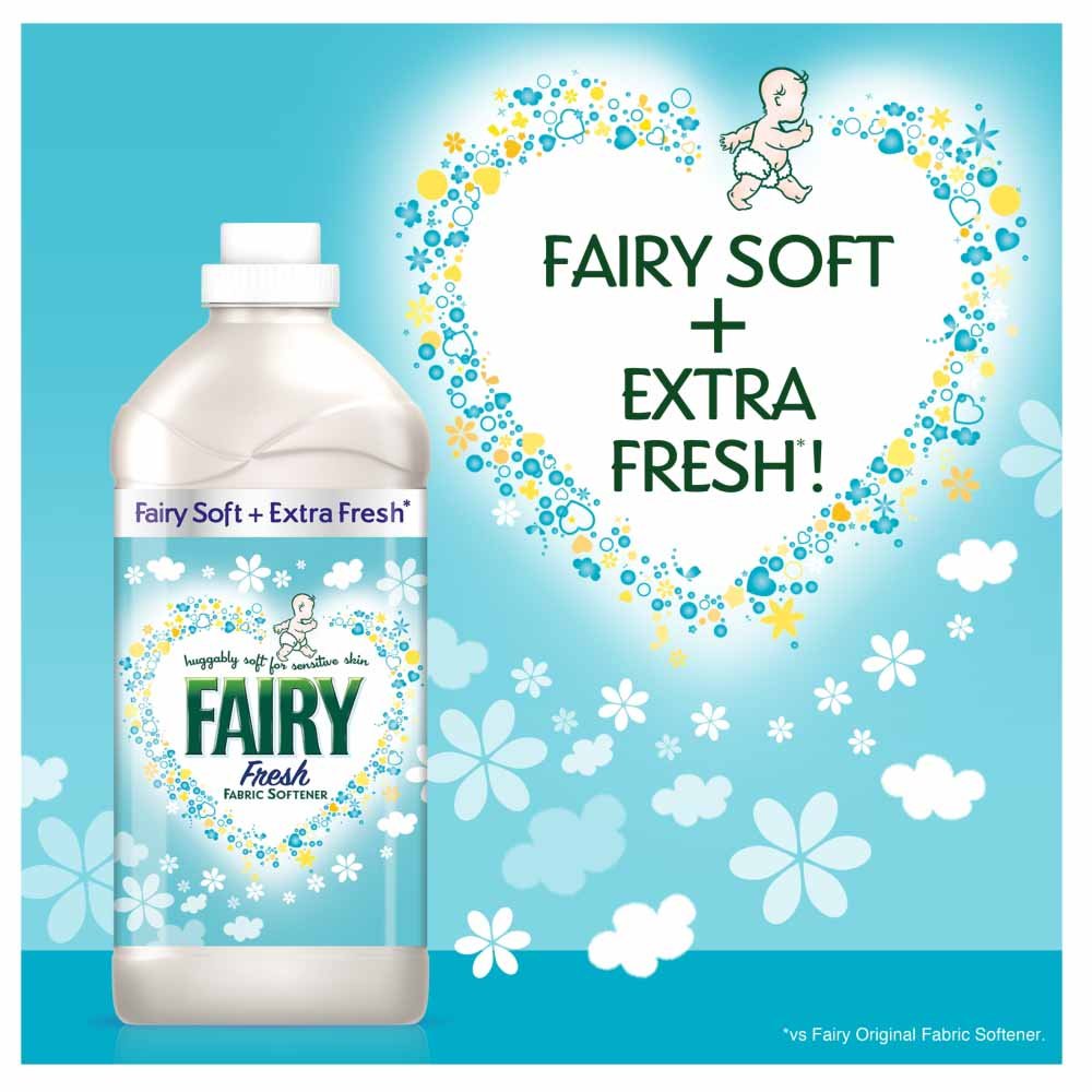 Fairy Fabric Conditioner Fresh 30 Washes Case of 8 Image 4