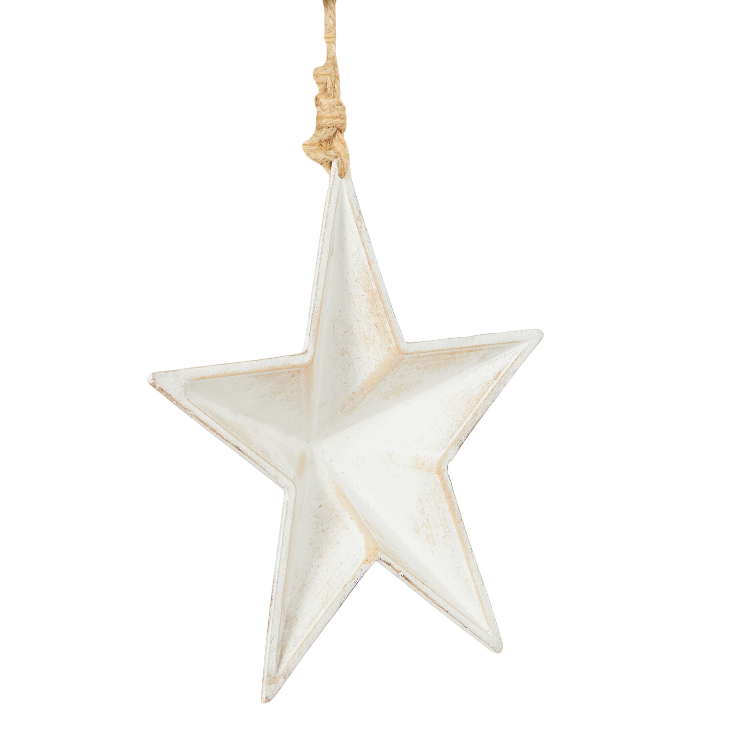 Wooden Xmas Decoration - White Image 2