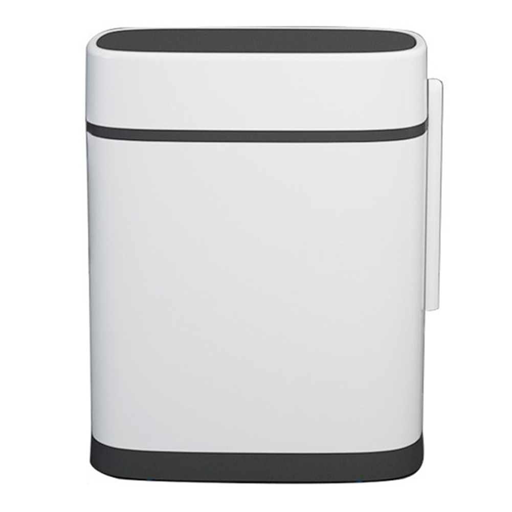 Bathroom Black Trash Can with Lid Image 3