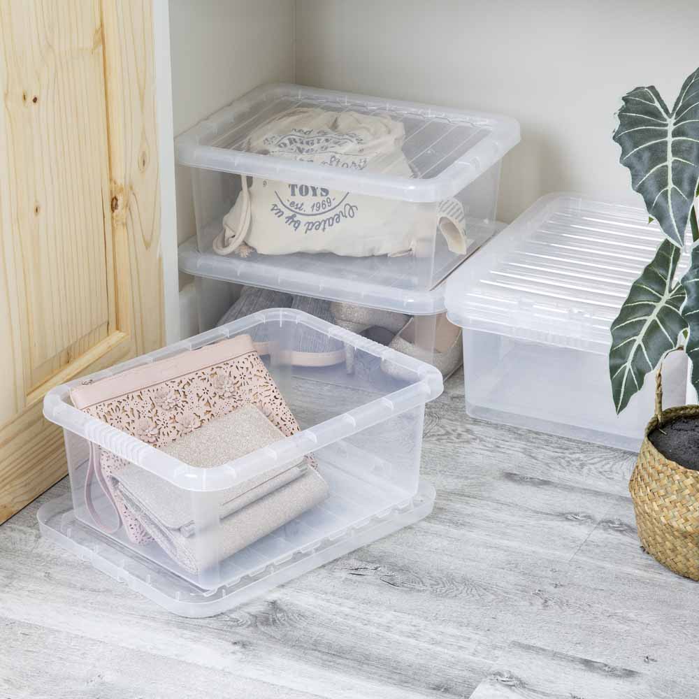 Wham 17L Crystal Storage Box with Lid 5 Pack Image 2