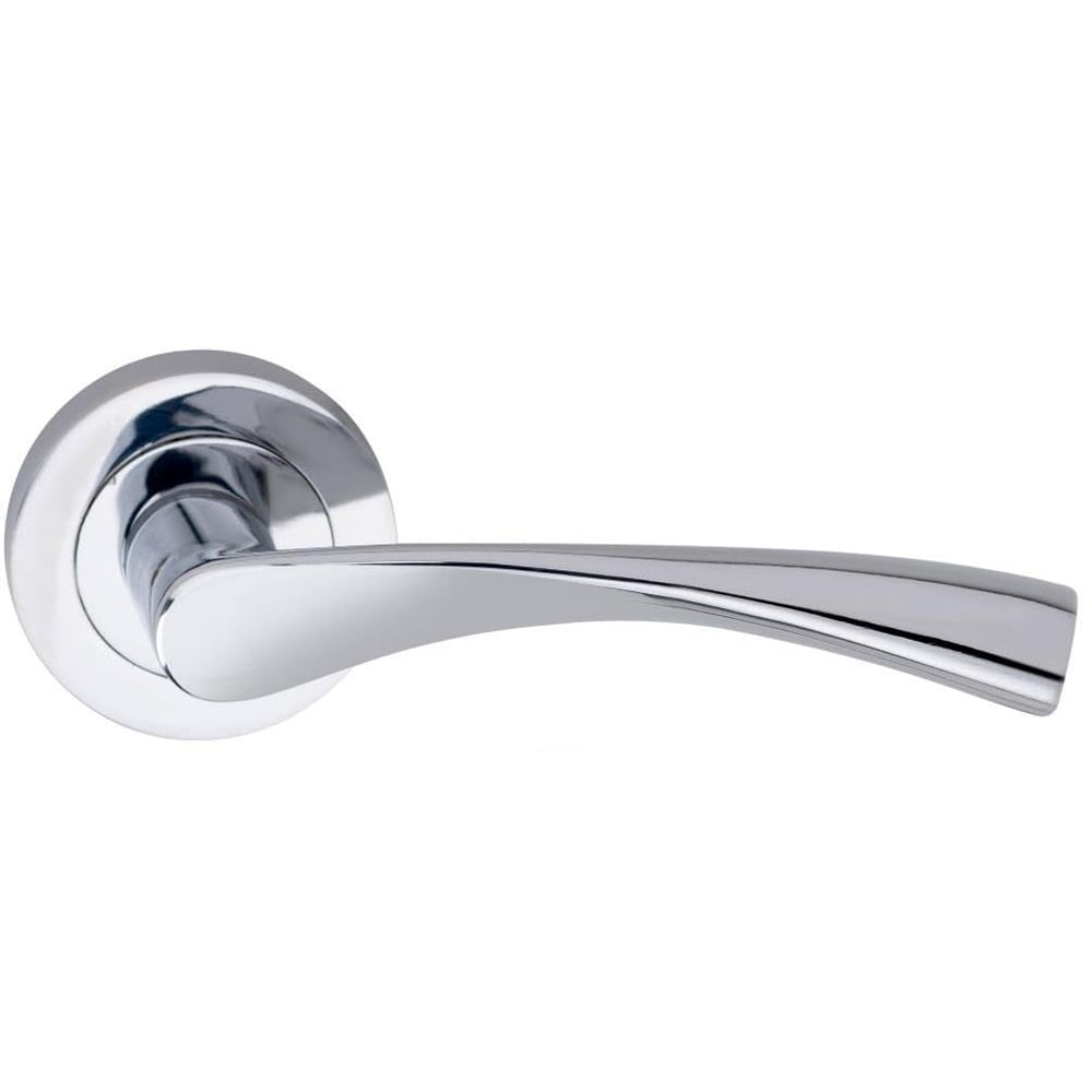 Golden Grace Polished Chrome Astrid Classic Door Handle with Thumbturn and Mortise Lock Image 3