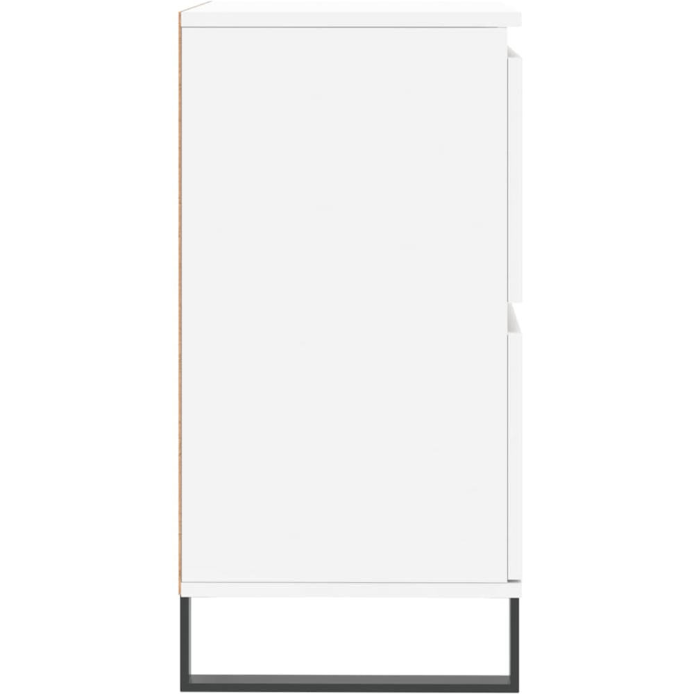 vidaXL 4 Door White Sideboard Image 6
