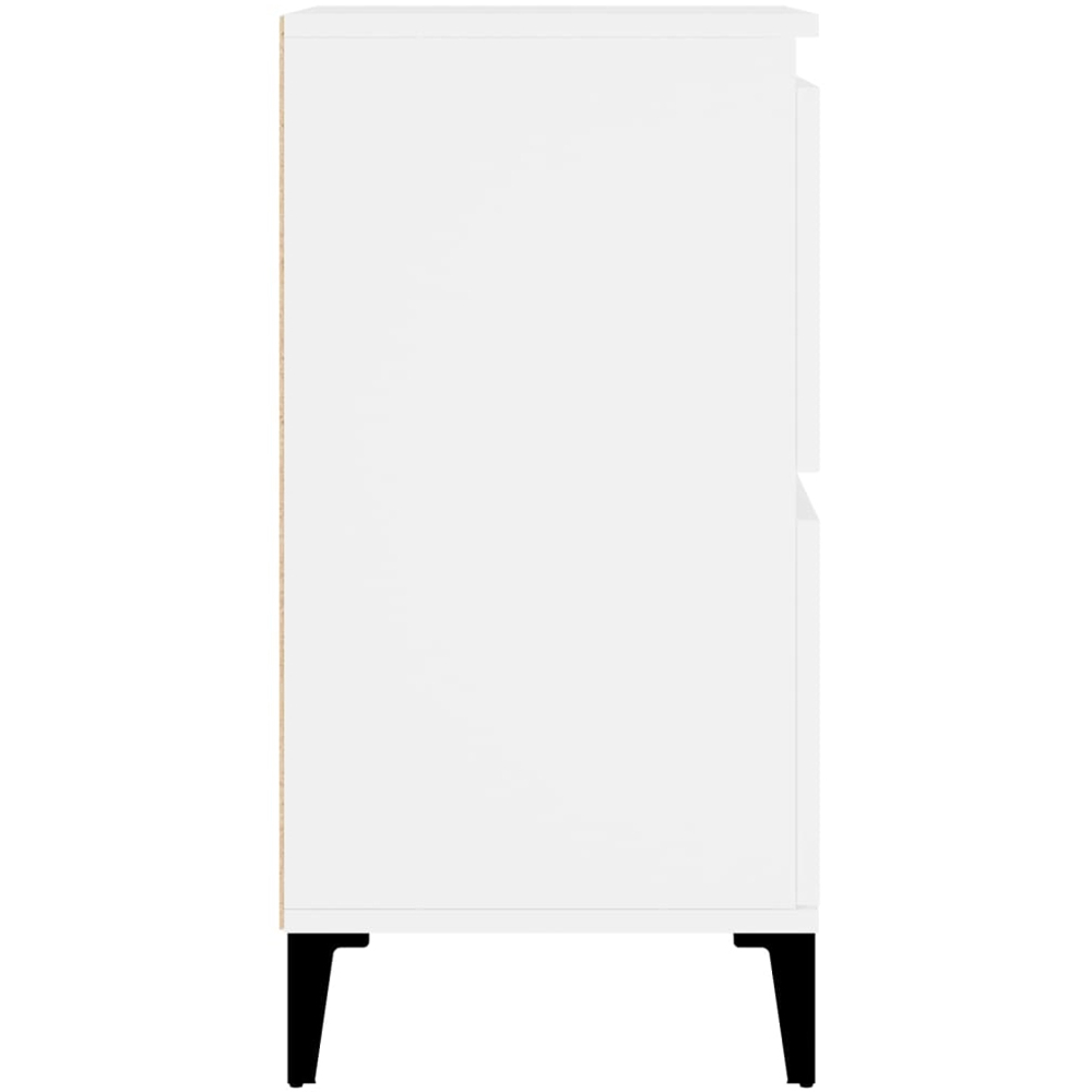 vidaXL 4 Door White Sideboard 2 Piece Image 7