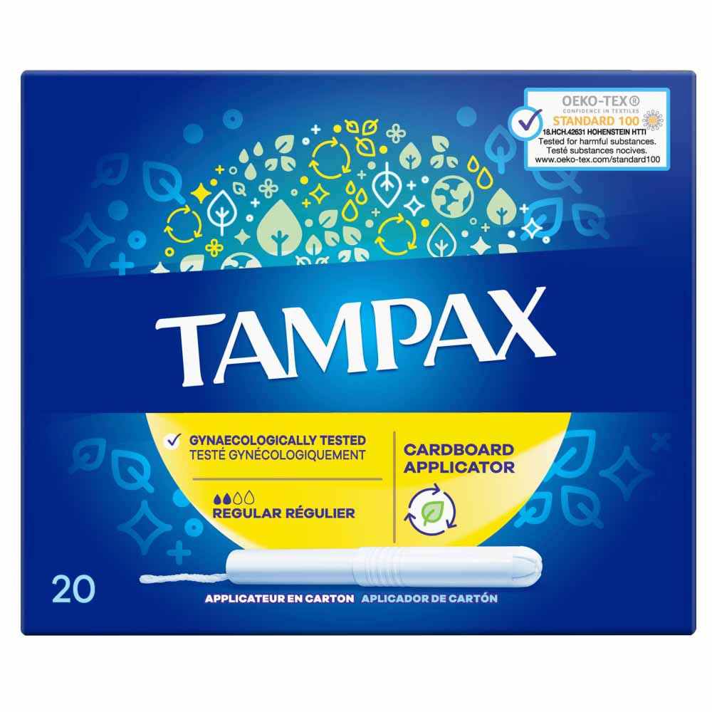 Tampax Regular Tampons 20 Pack Image 1