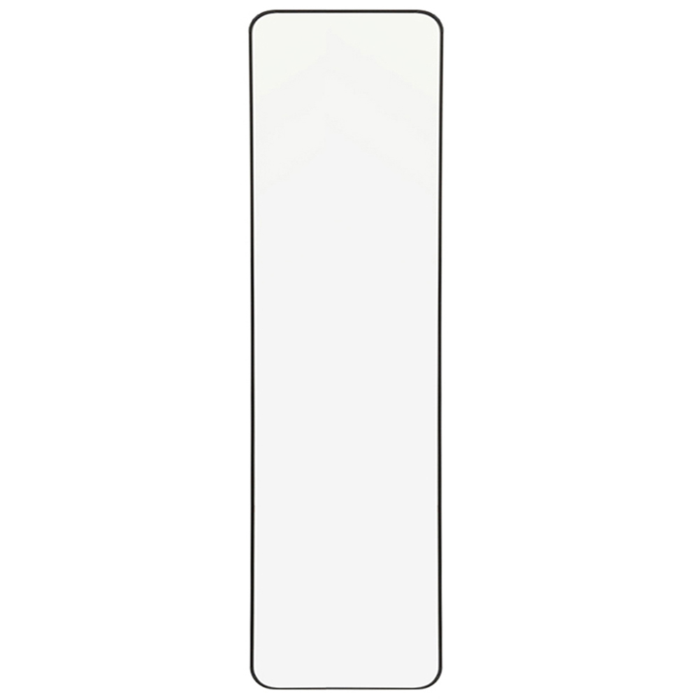 Living and Home Black Frame Full Length Door Mirror 28 x 118cm Image 1