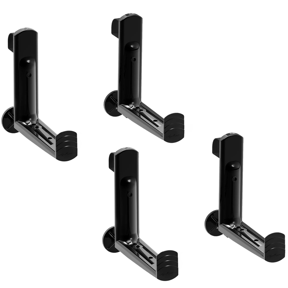 Lechuza Black Balcony Bracket 2 Pack Image 1