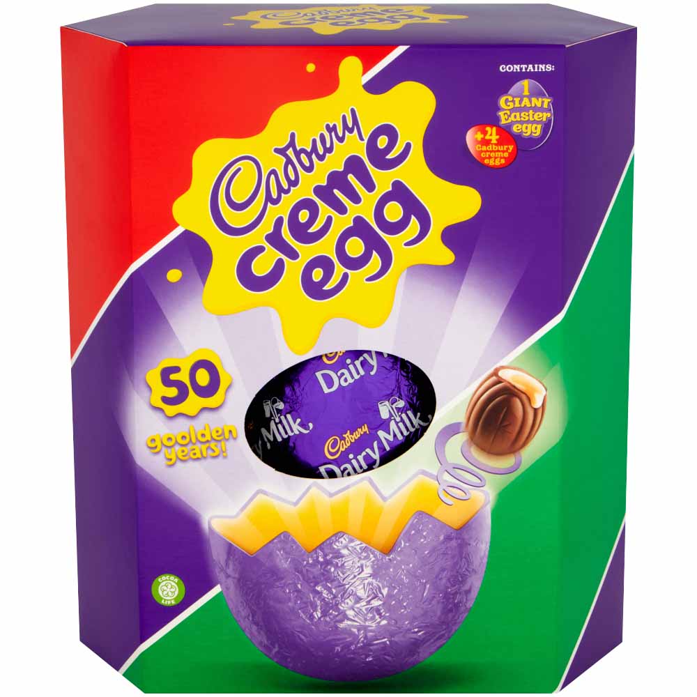 Cadbury Milk Chocolate Giant Creme Egg Easter Egg 460g Image 2