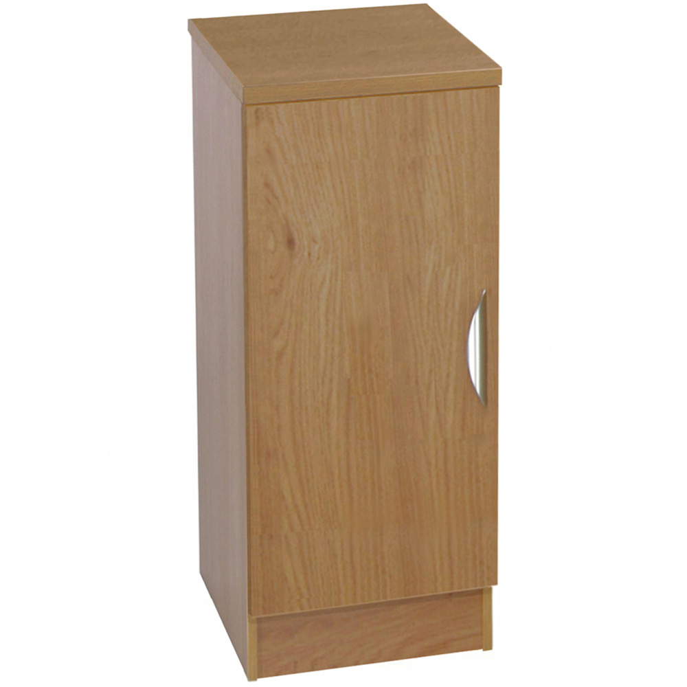 R White Cabinets Single Door Brown Desk Height Cupboard Image 2