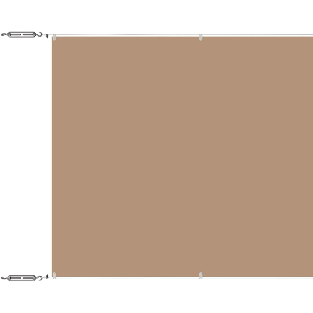 vidaXL Taupe Oxford Fabric Vertical Awning 1.8 x 10m Image 2