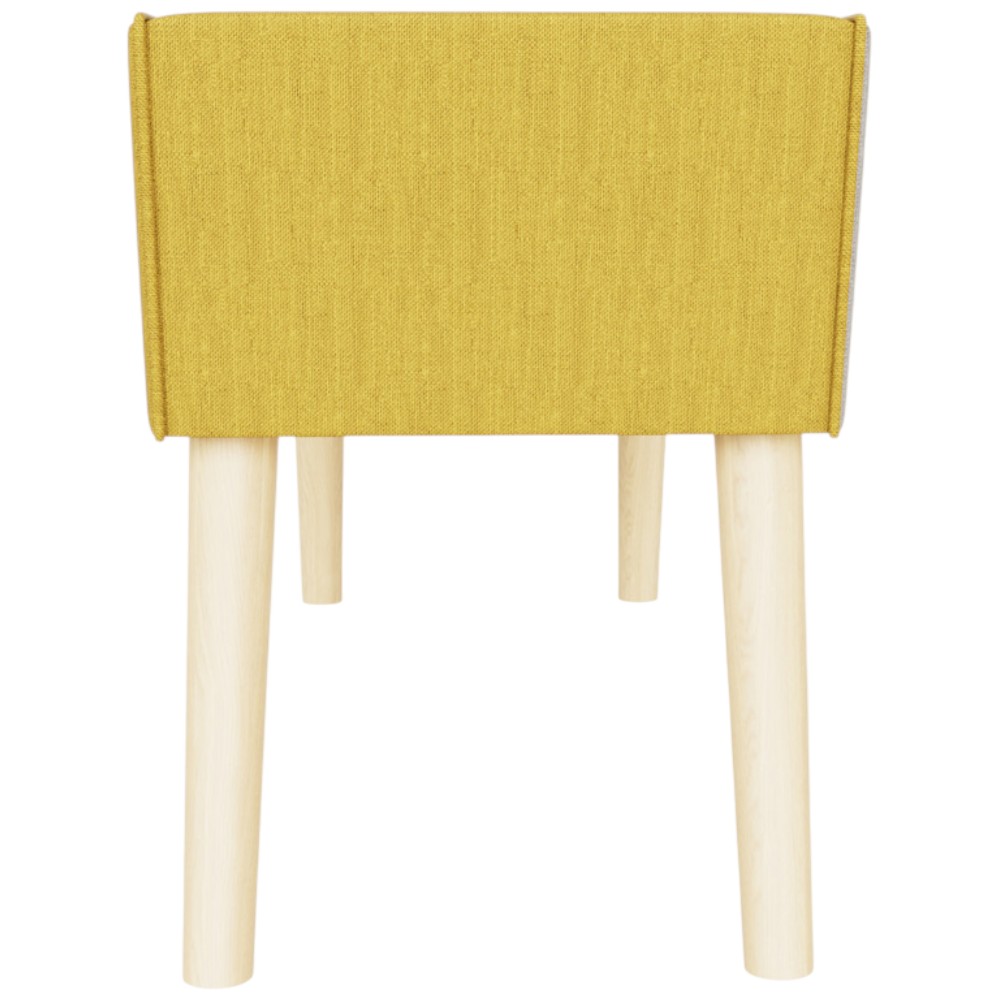 GFW Milan Mustard Yellow Ottoman Window Seat Image 5
