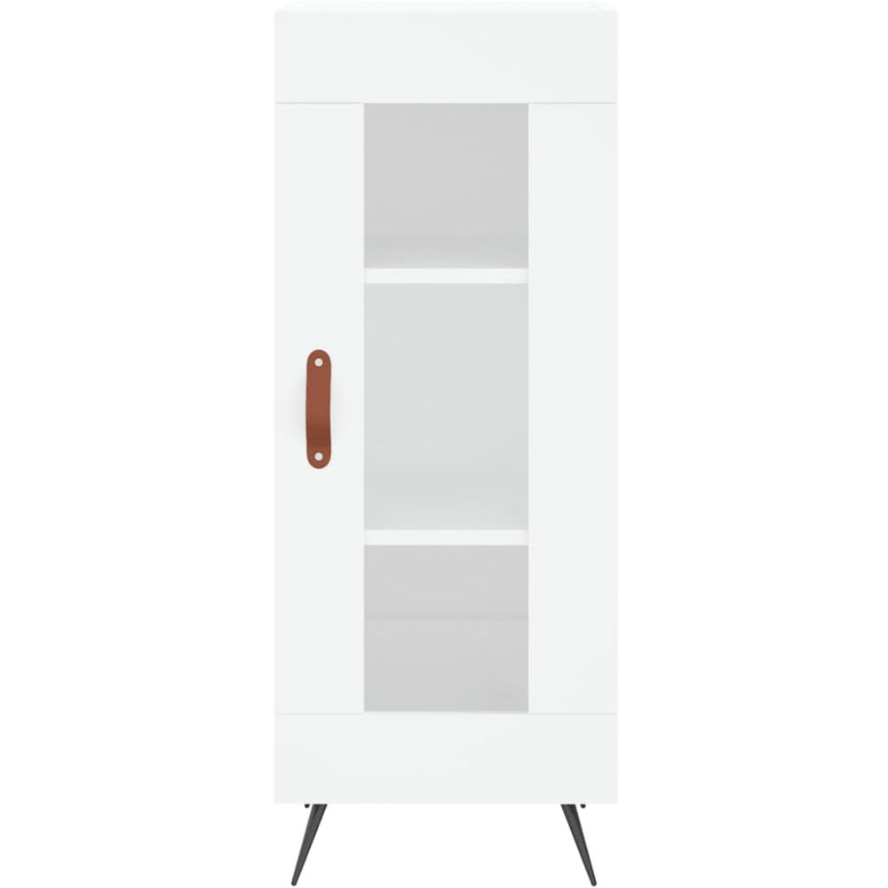 vidaXL Single Glass Door White Sideboard Image 5