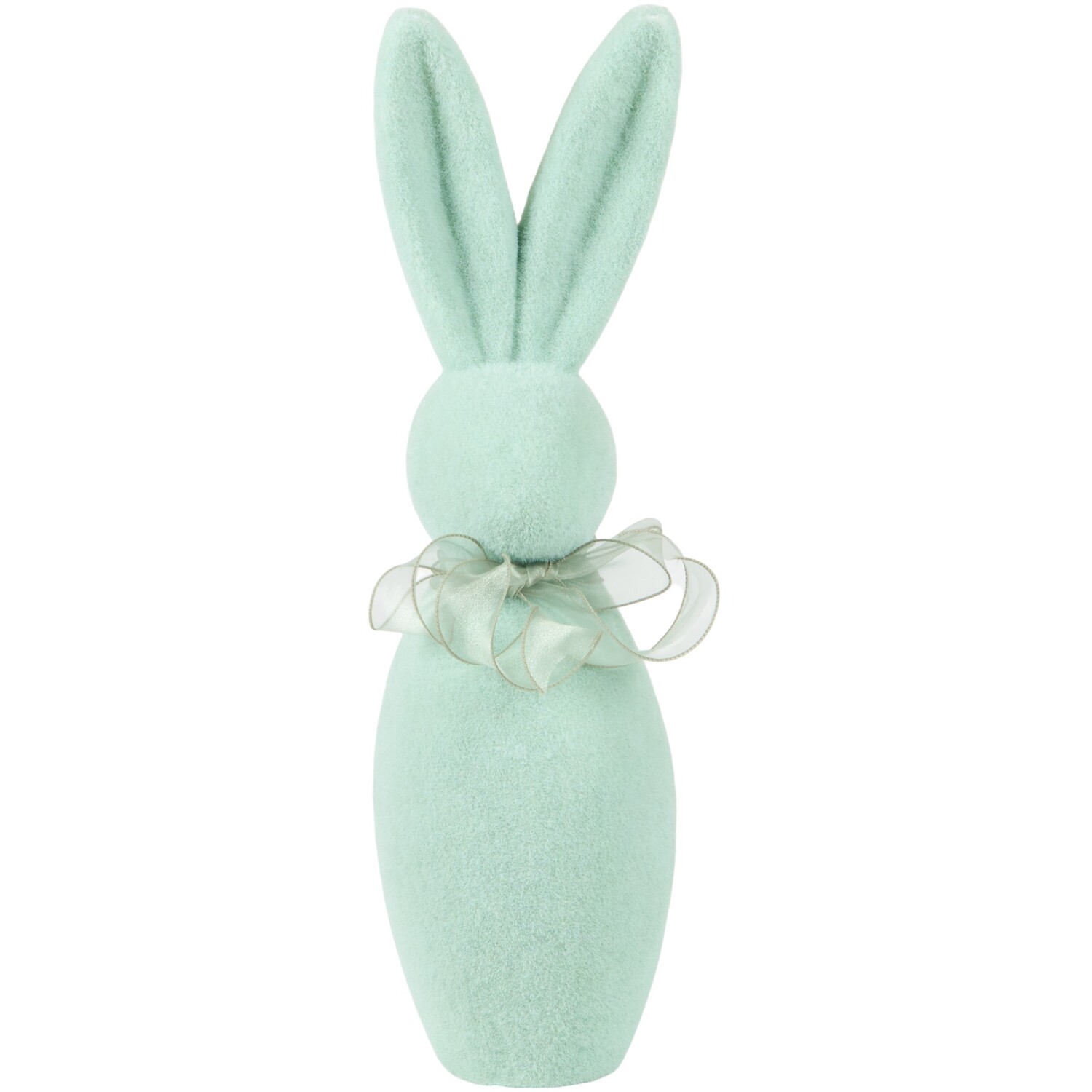 Pastel Flocked Bunny Ornament Image 2