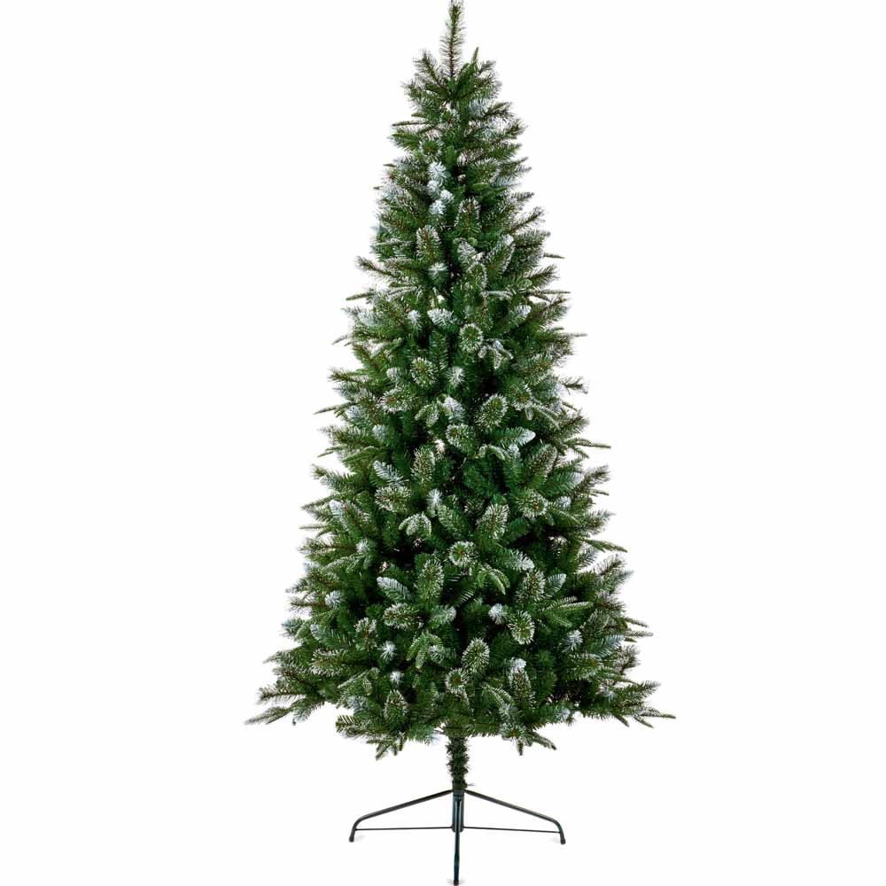 Premier 1.2m Fairmont Fir Glitter Tipped Artificial Christmas Tree Image 1