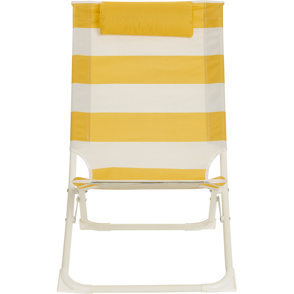 Wilko Metal Frame Deckchair 2 Pack Image 3