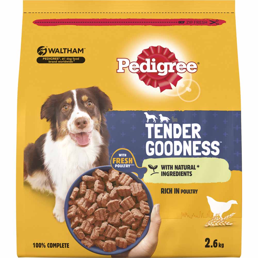 Pedigree Tender Goodness Poultry Dry Adult Dog Food 2.6kg Image 3