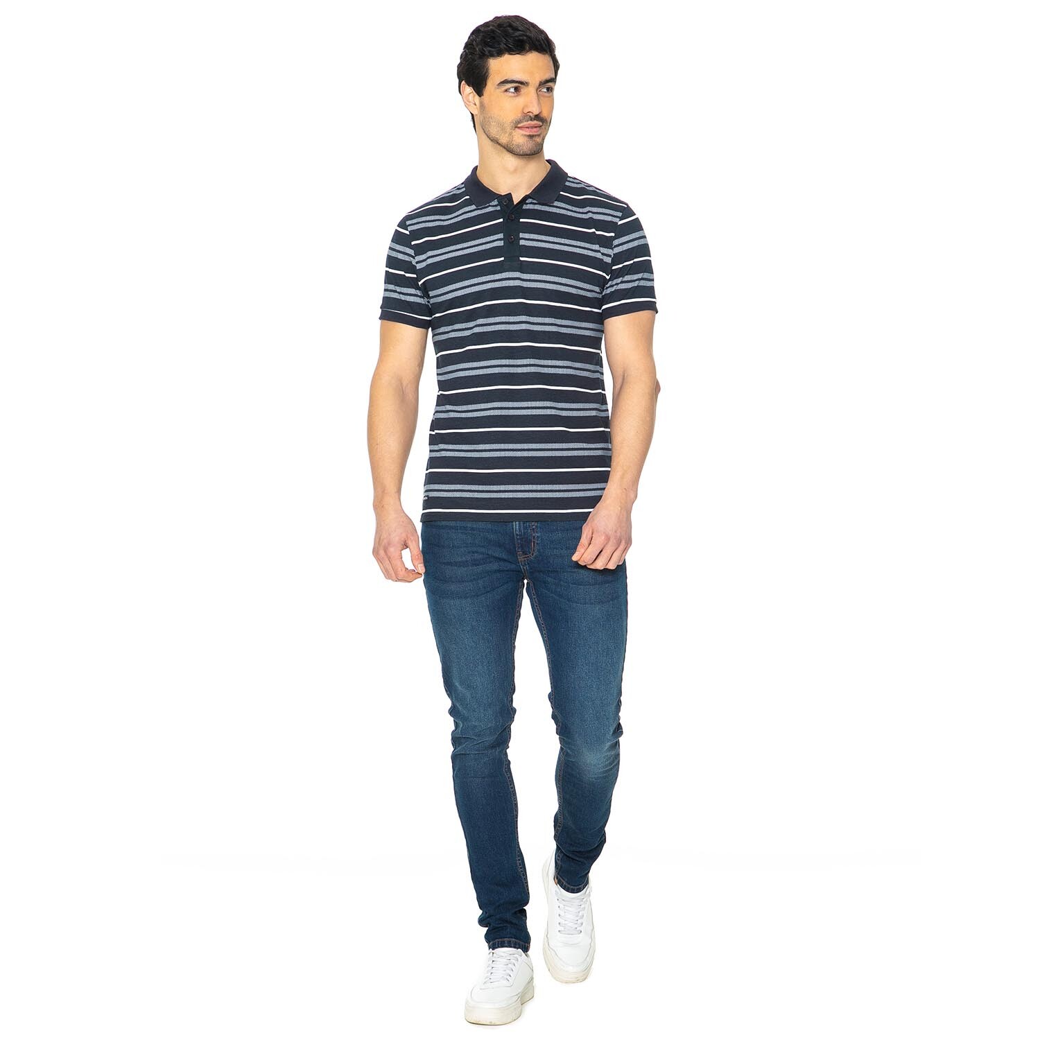 Pack of Two Men's Headland Polo Shirts - Navy / S Image 7