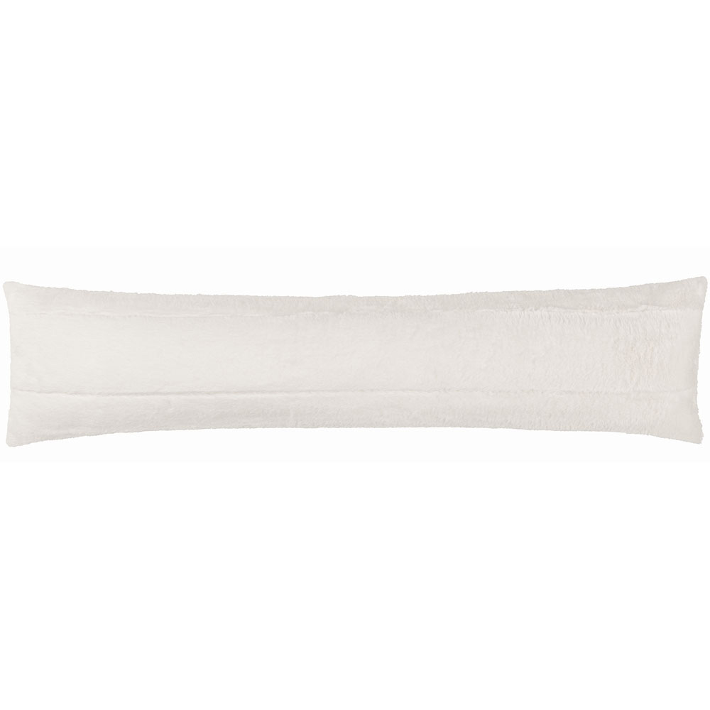Paoletti Empress Cream Faux Fur Draught Excluder Image 1