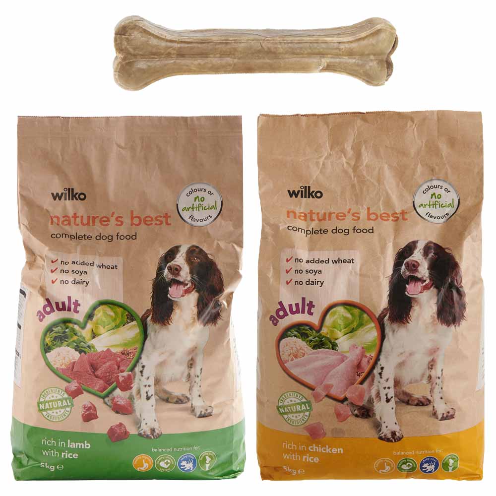 Wilko Natures Best Food and Bone Dog Food Bundle Wilko