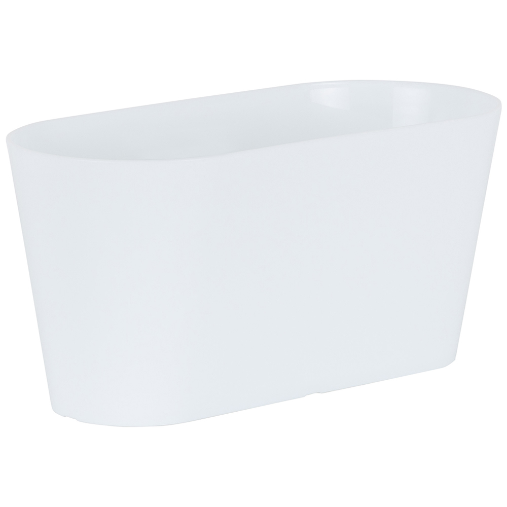 Wham Studio Ice White Oval Plastic Trough 30cm 4 Pack Image 4
