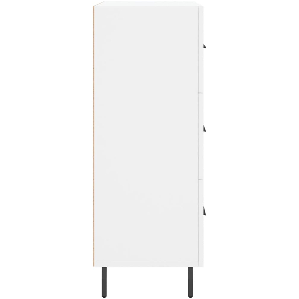 vidaXL 3 Drawer White Sideboard Image 7