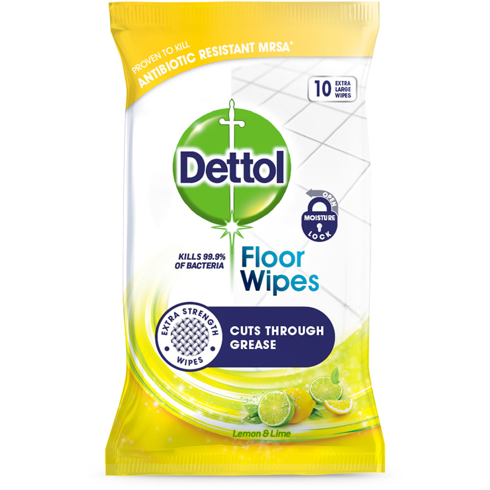 Dettol Floor Wipes 10 Sheets Image