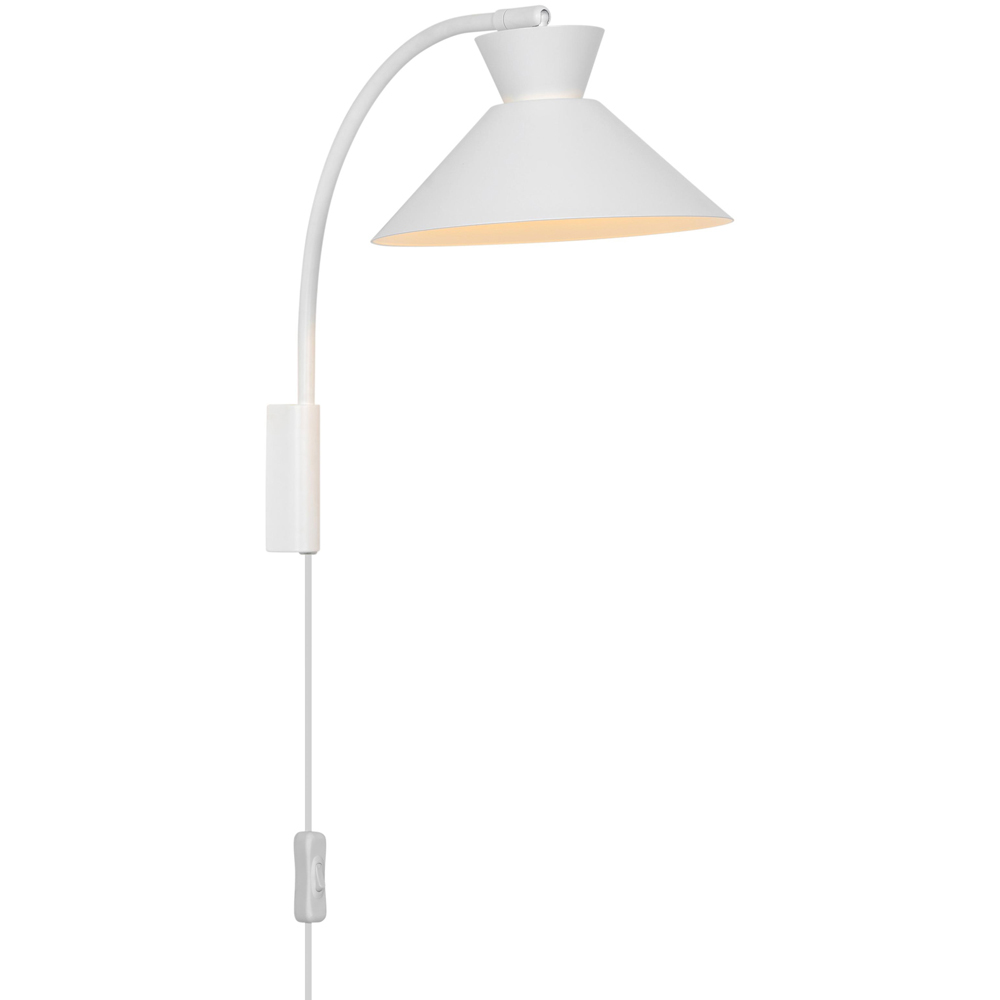 Nordlux Dial E27 White Wall Light Image 1
