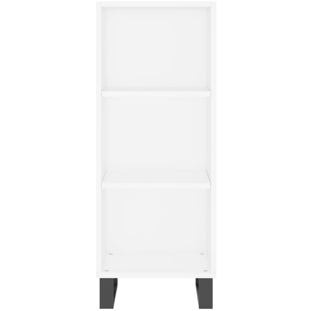 vidaXL 3 Shelf White Sideboard Image 4