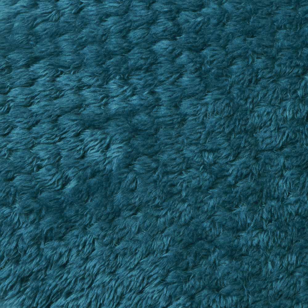 Wilko Dark Teal Waffle Throw 200 x 240cm Wilko