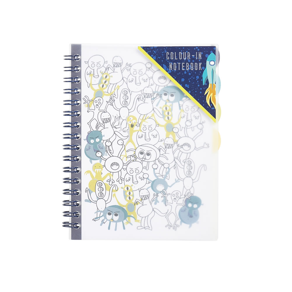 Wilko Space Colour in A6 Notebook Wilko