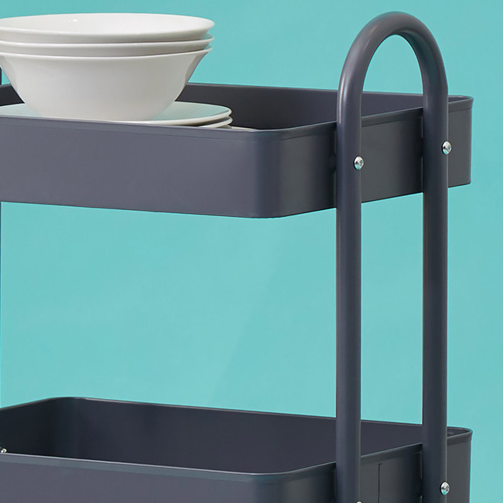 Acero 3-Tier Grey Trolley Image 5