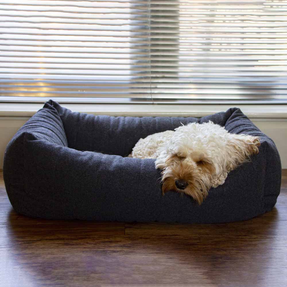 Rosewood Grey Felt Support Dog Bed Medium Image 6