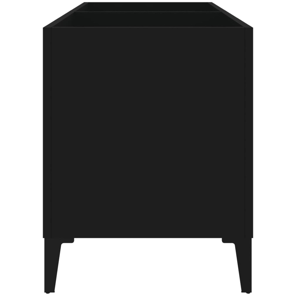 vidaXL Black Record Cabinet Image 5
