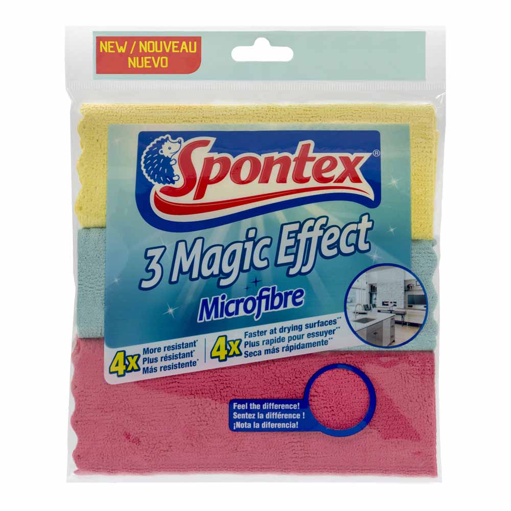 Spontex Magic Microfibre Cloths 3 Pack Image
