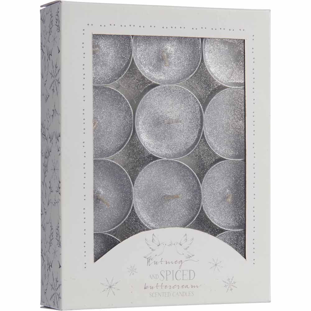 Wilko Nutmeg and Spiced Buttercream Tealights 24 Pack Image